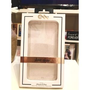 Casemate Sheer Glam iPhone 8+ Clear Case